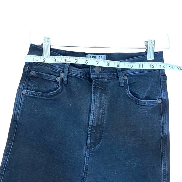 Agolde Black Nico Jeans- High Waisted Slim Jeans - Picture 13 of 14
